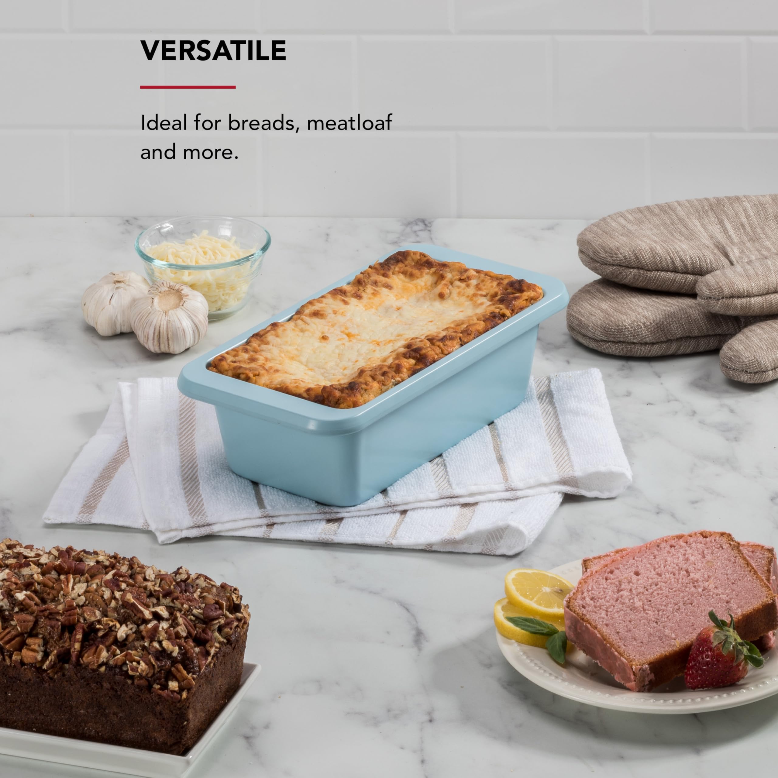 KitchenAid Kastenform aus aluminisiertem Stahl, antihaftbeschichtet, Mineralwasser, 22,9 x 12,7 cm