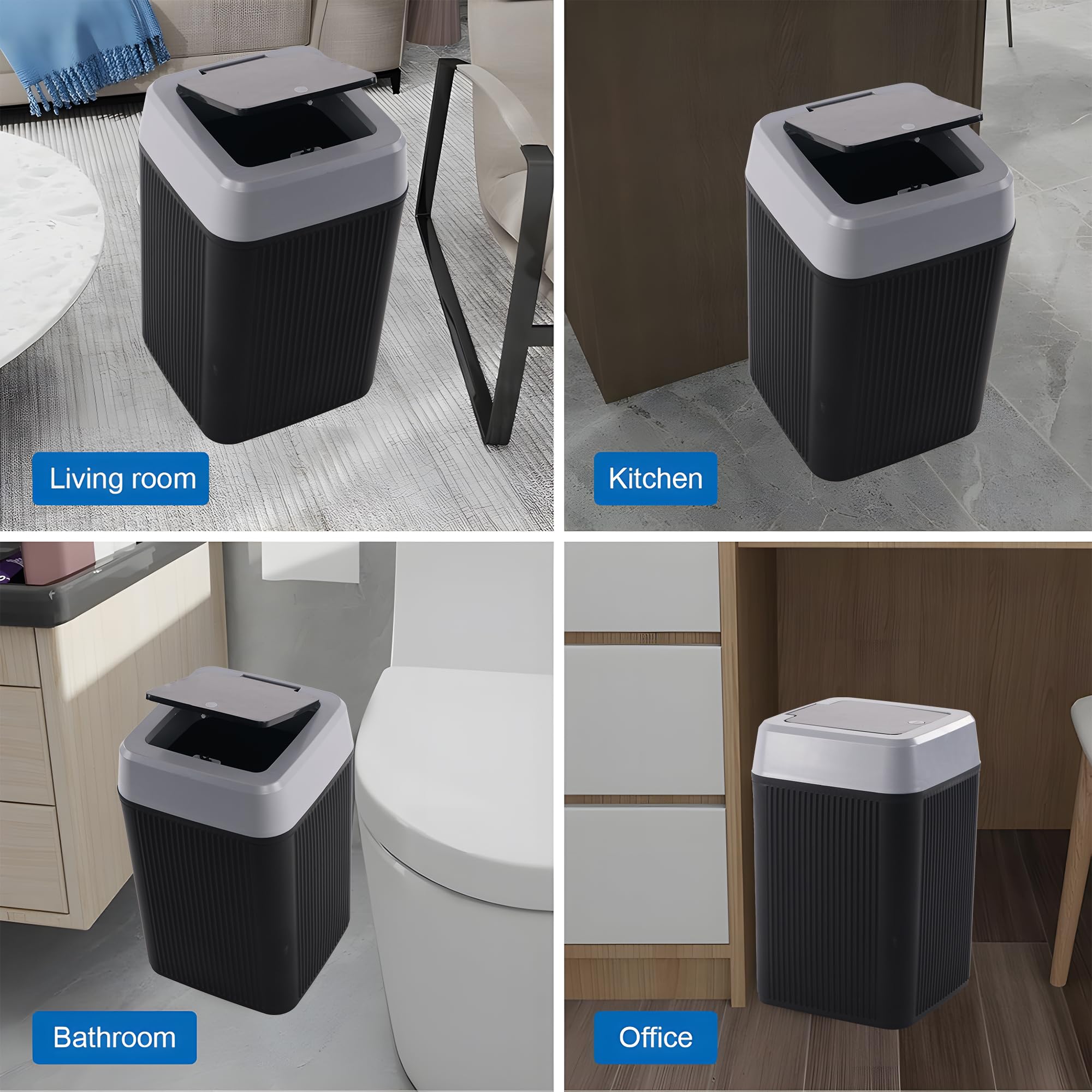 Heart Home 10L Waste Basket - Stylish & Easy Open -7 Heart Home 10L Waste Basket - Stylish & Easy Open -7