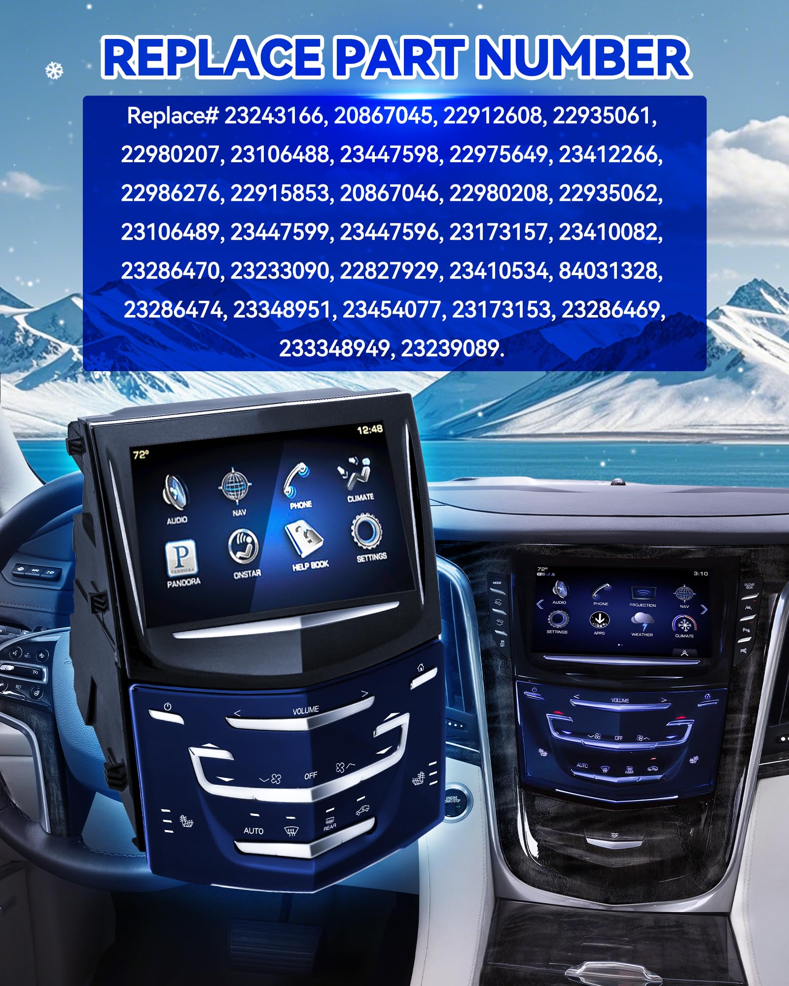 Amazon.co.jp: Cadillac CUEシステムタッチスクリーンラジオ
