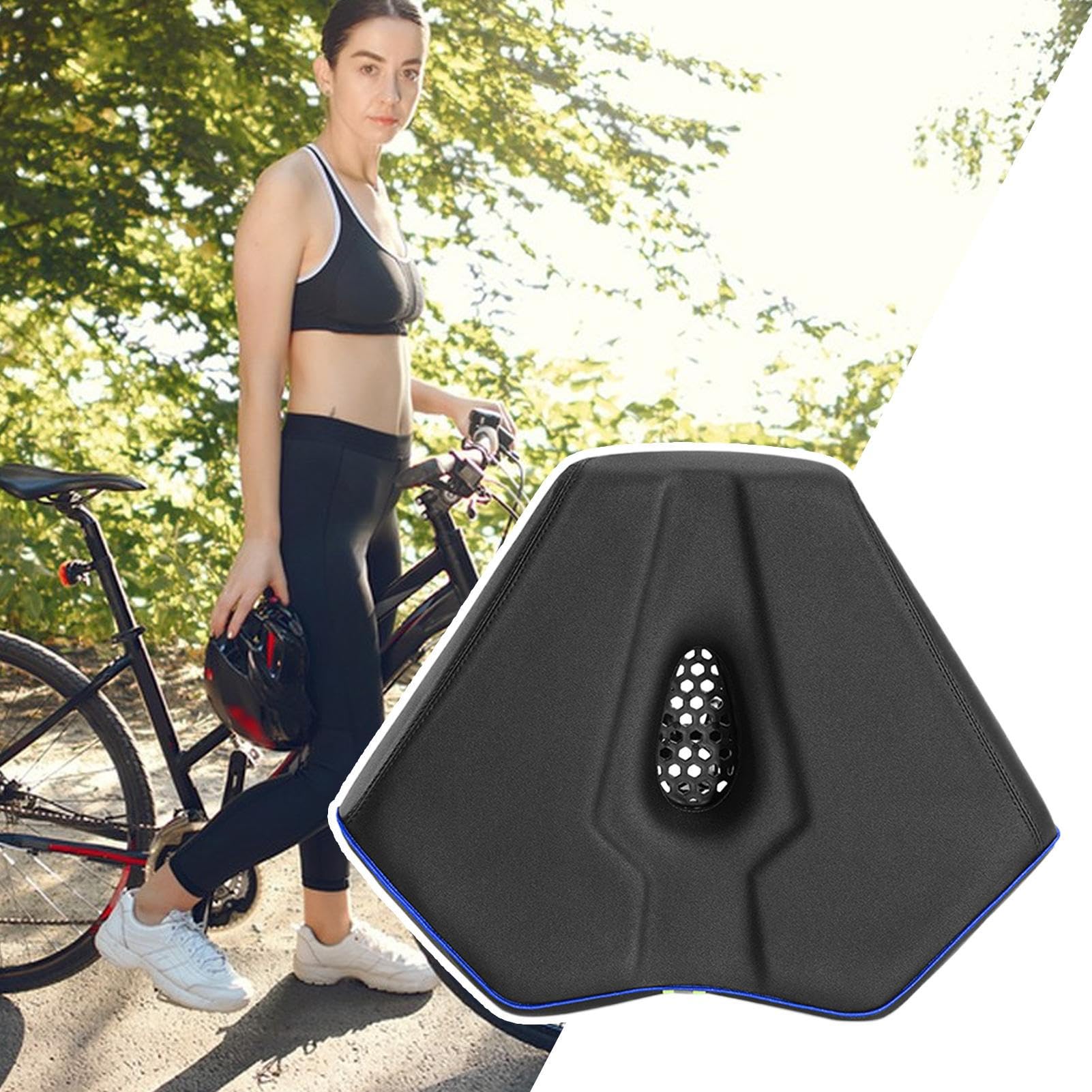 Wymiana siodełka do roweru szosowego, ergonomiczna, wyściełana poduszka do ćwiczeń, dla rowerzystów turystycznych, mężczyzn, dorosłych, młodzieży, podróży