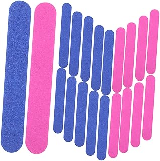 Beaupretty 20 Pçs Polidor De Unhas Profissional Polidor De Lixa De Metal Para Unhas Tira De Areia Lixar Bloco De Polimento Conjunto De Esfoliação Polidor Tira De Polimento Placa De Areia