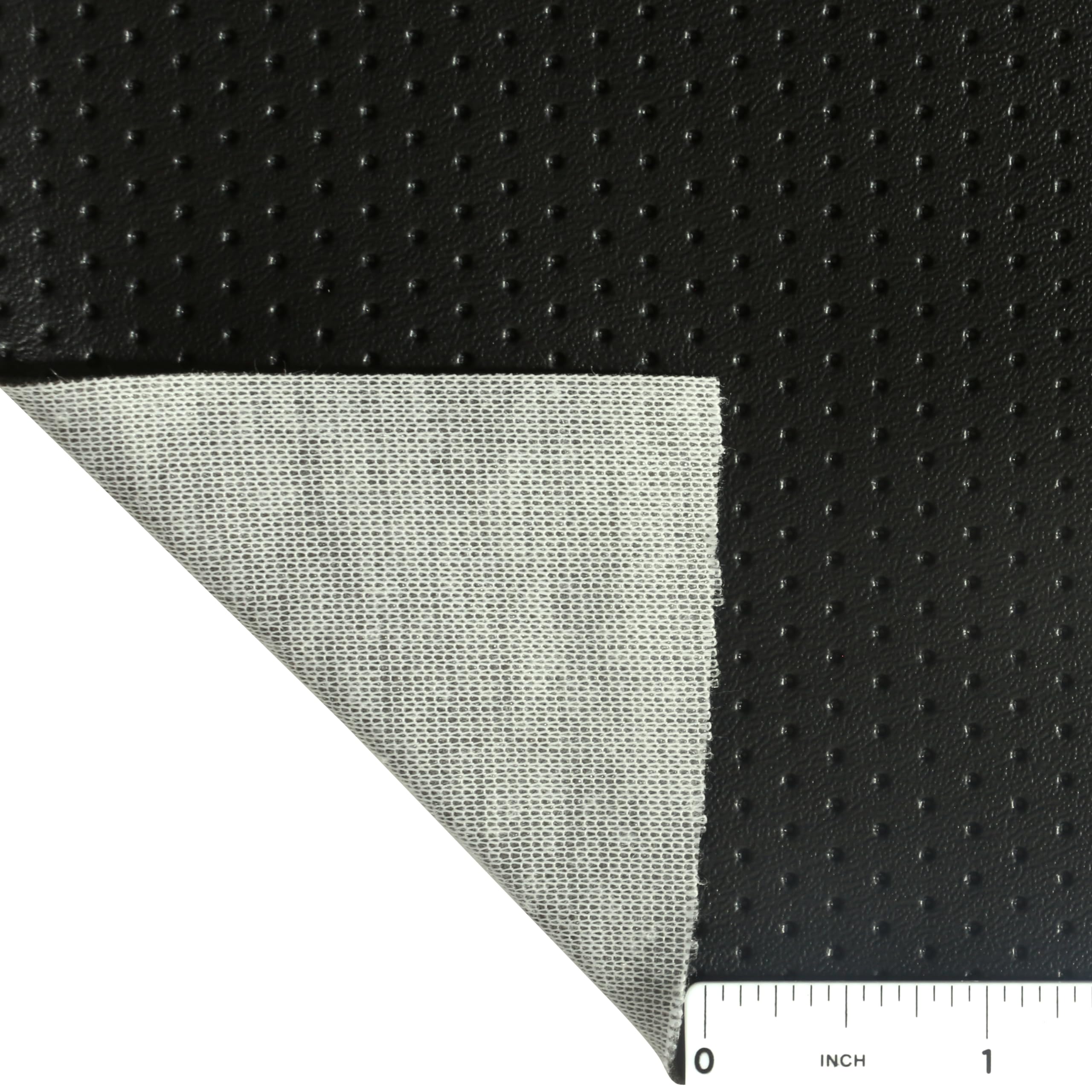 Vinyl Upholstery Fabric Perforated Black 54