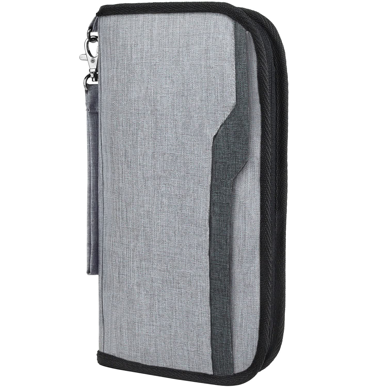 FATMUG Passport Organizer, Travel Zip Pouch Document Storage For Man And Woman - Light Grey - Polyester (B08SQQ96QS) Amazon Price History, Amazon Price Tracker
