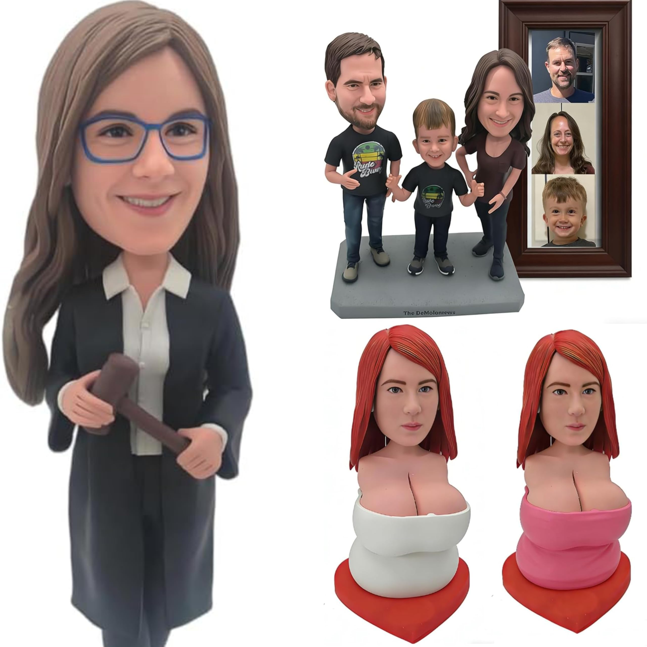 Amazon.com: Custom Big Breast Bobblehead, Personalized Bust Bobble