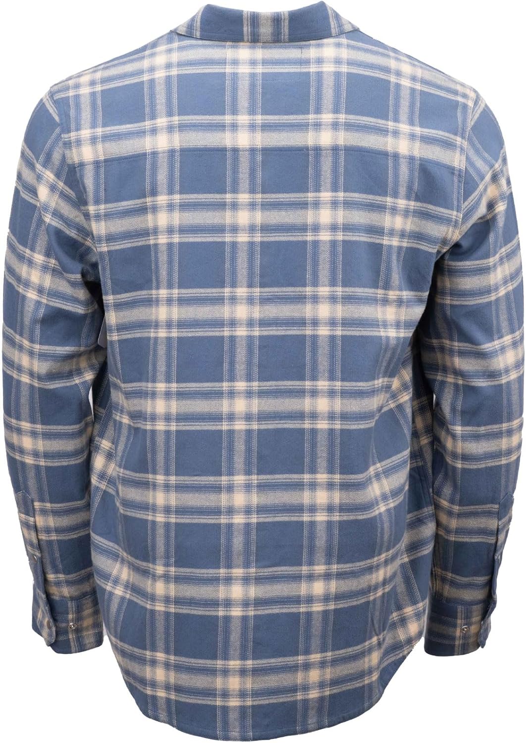 Outback Trading Company Men's Cotton Plaid Shirt - Long Sleeve Button-Down Western Shirt w/Chest Pockets & Adjustable Cuffs - Image 4