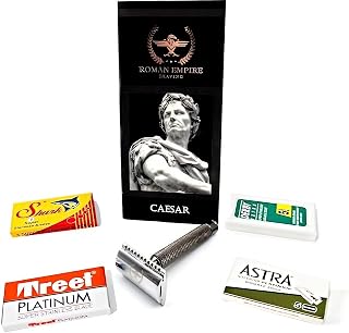 Caesar Gun Metal - Maquinilla de afeitar con 20 cuchillas