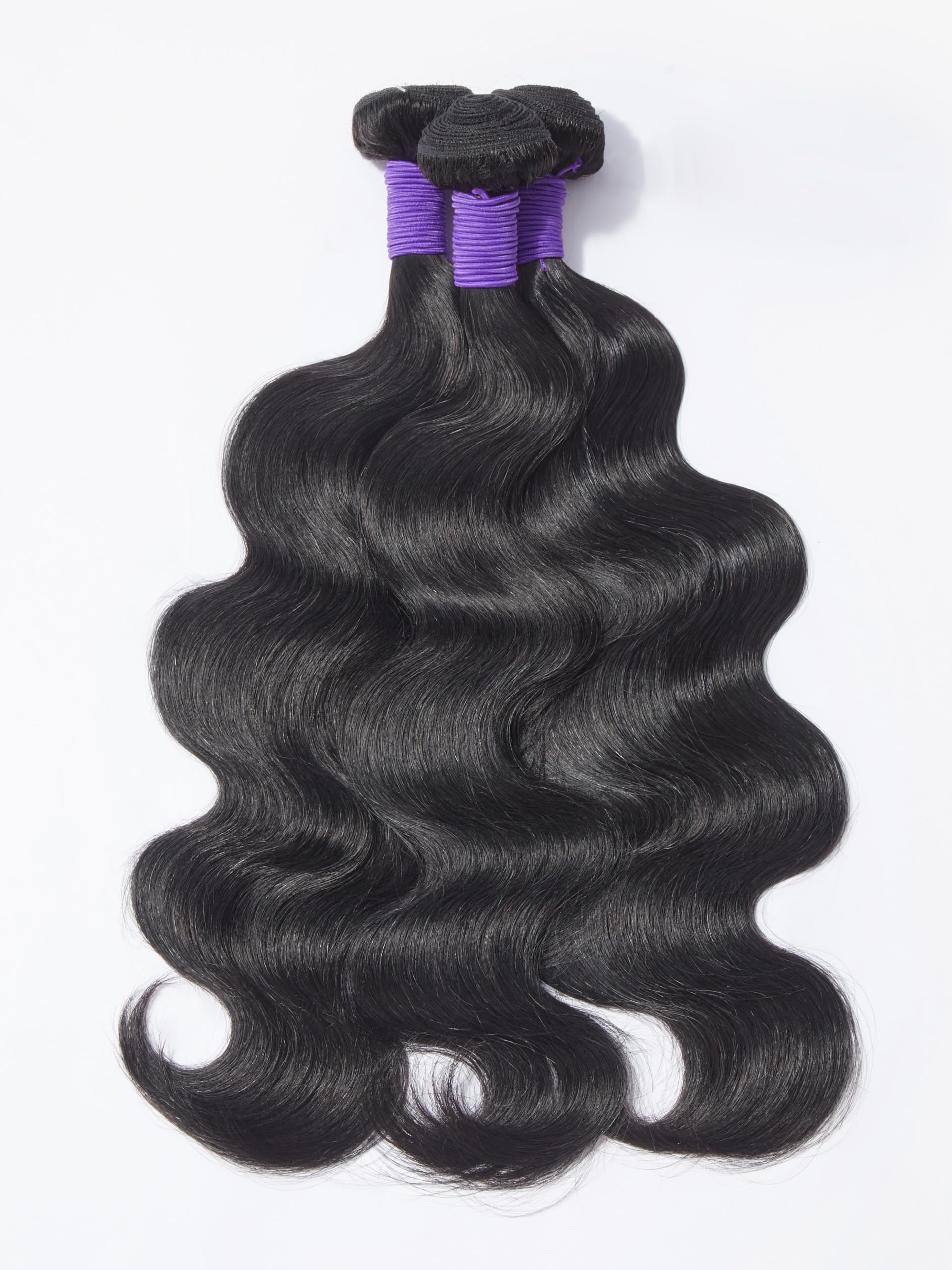 LUVME Body Wave Bundles Human Hair Grade 12A Brazilian Human Hair Bundles 12 14 16 Inch 100% Unprocessed Virgin Hair Weave 3 Bundles Deals Human Hair