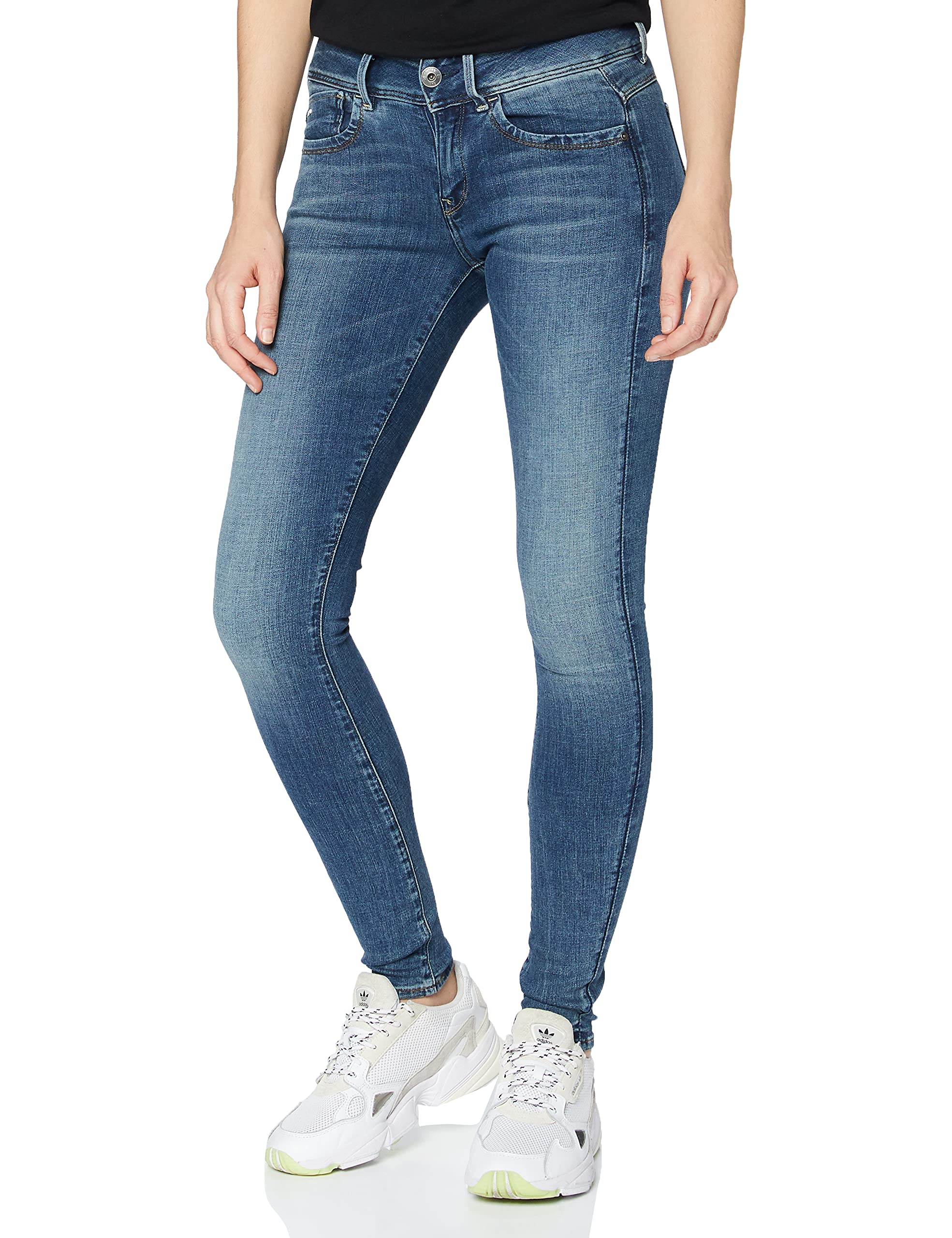 Women's Lynn Mid Waist Super Skinny Jeans