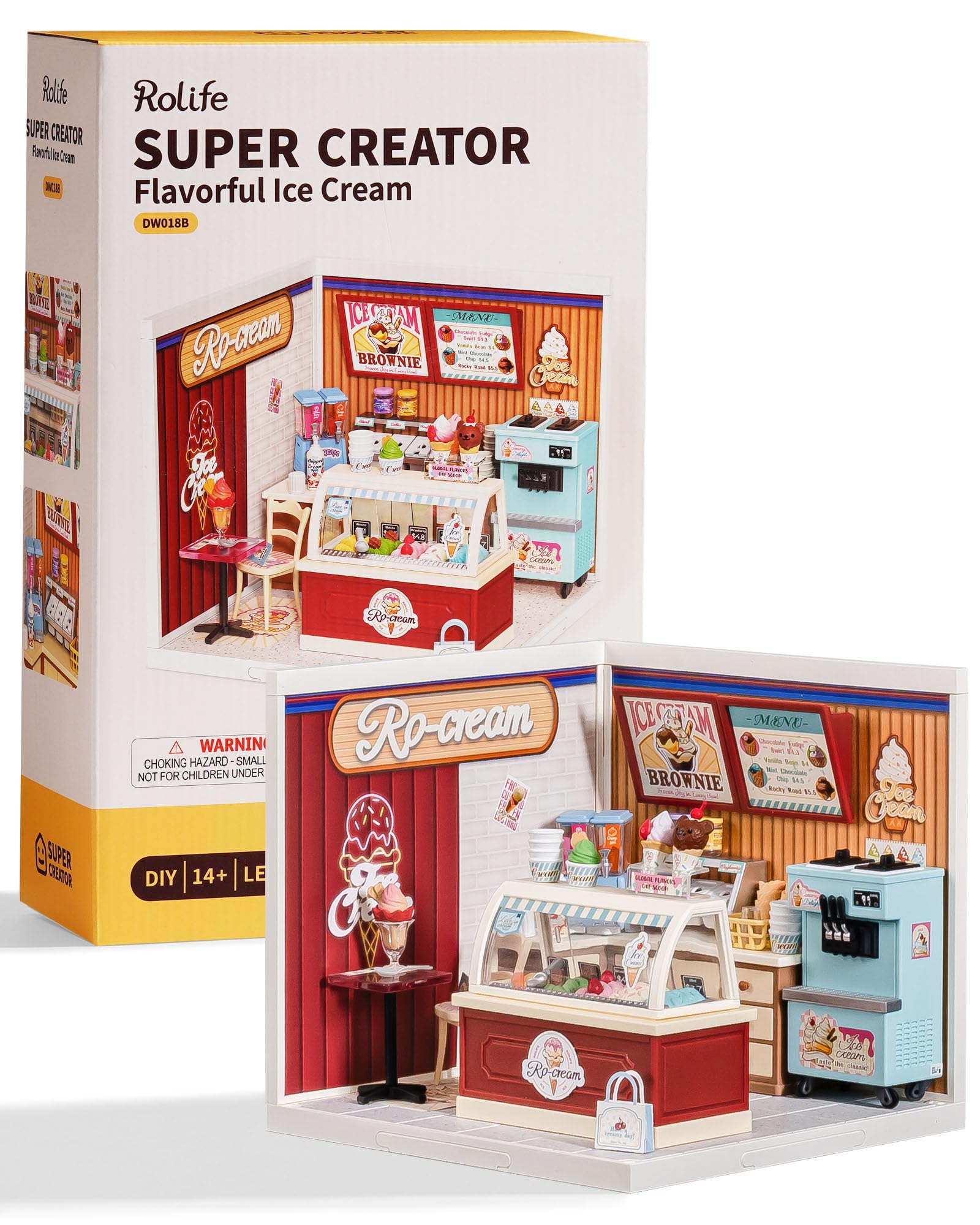 Amazon.com: Rolife Super Creator Series, DIY Mini Ice Cream Store