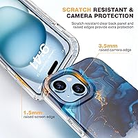 Vista 43 de Diaclara - Funda diseñada para iPhone 15 Plus de 6.7 pulgadas, transparente, cuerpo completo, con protector de pantalla, resistente de protección