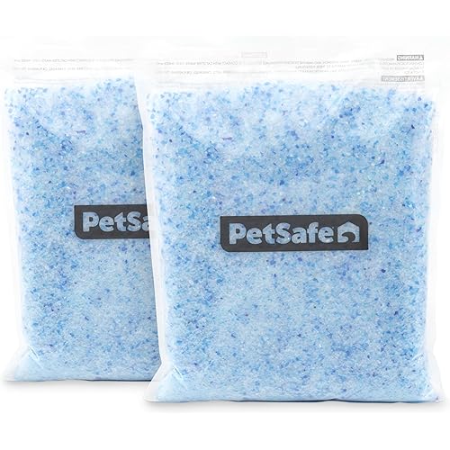 PetSafe ScoopFree Premium Crystal Cat Litter - Outperforms Clay Litter - Refill Packs - Reusable Tray Compatible - Fresh Scent - 4.3 lb Bags - 2 Pack