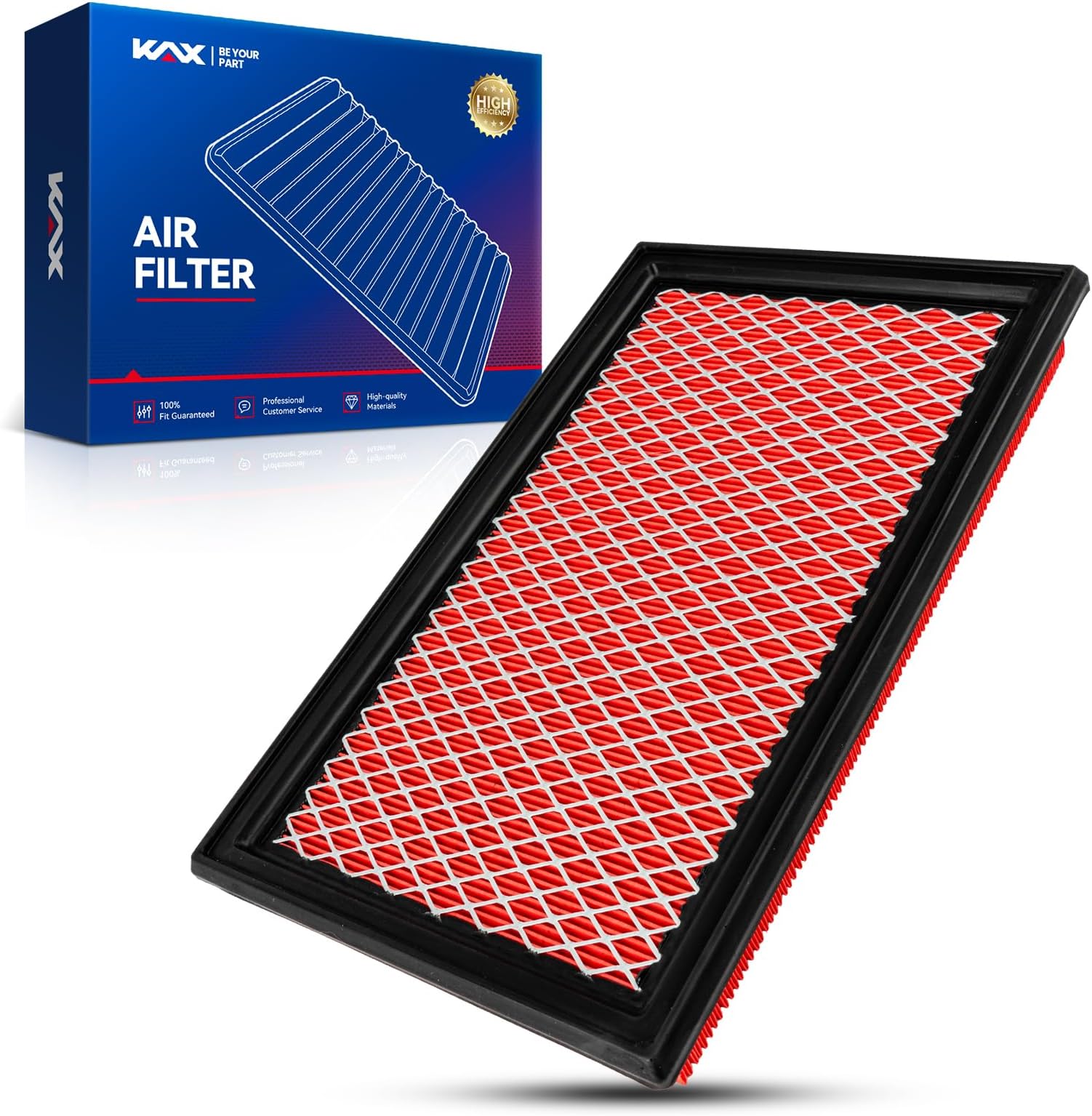 KAX Premium Engine Air Filter, CA4309 Replacement for Murano, Maxima, Pathfinder, Altima, Sentra, QX60, Xterra, Frontier, Forester, G35, Quest, Impreza, 350Z, Legacy, FX35