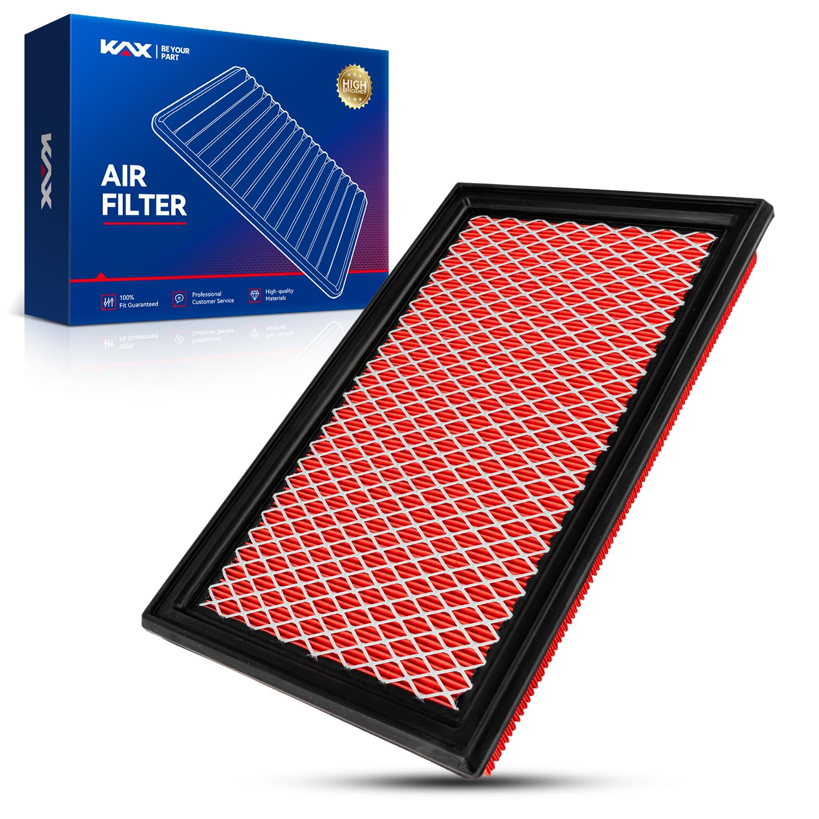 KAX Premium Engine Air Filter, GAF025 (CA4309) Replacement for Murano, Maxima, Pathfinder, QX60, G35 FX35, Altima, Impreza, Filter with Longer Life, Protect and Improve Engine Performance