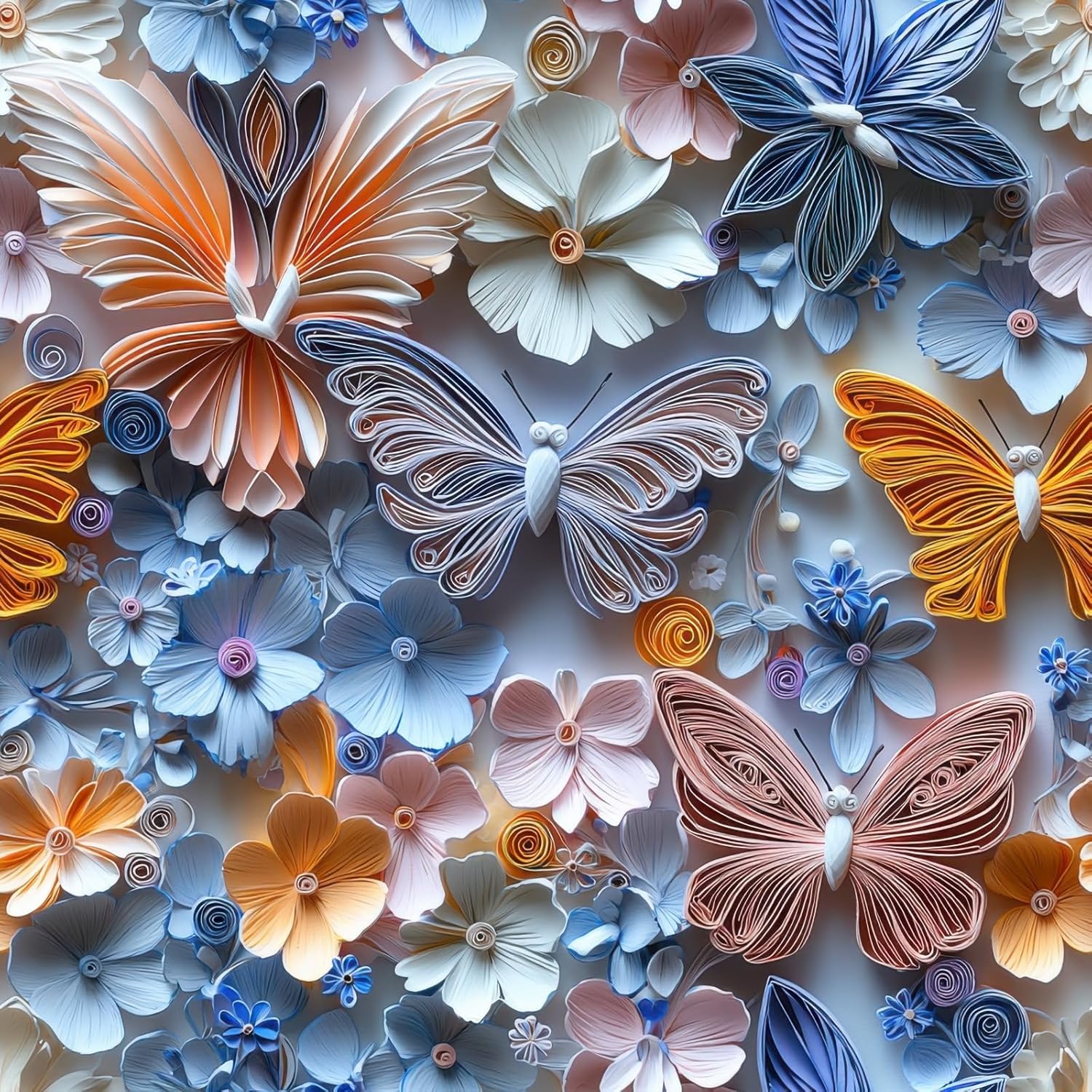 Papier peint papillon amovible pour masquer les imperfections des meubles