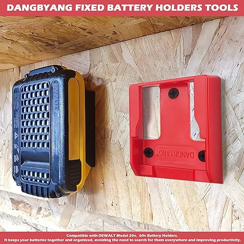 Miniatura 9 de DANGBYANG Soportes de batería fijos, soportes de batería inalámbricos, herramientas eléctricas para base de batería de 20 V 60 V MAX (paquete de 10