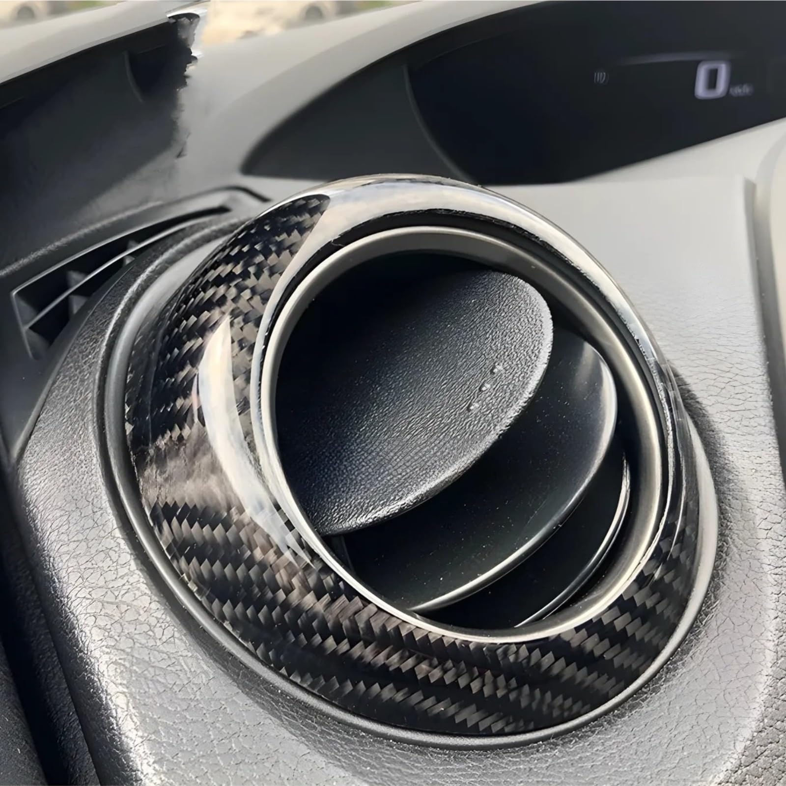 Folia na panel‌ Okleina skrzynia biegów‌ Osłona ramki otworu wentylacyjnego wewnętrznego, pasuje do Honda CIVIC 8 FK2 TYPE-R, akcesoria samochodowe, prawdziwe włókno węglowe
