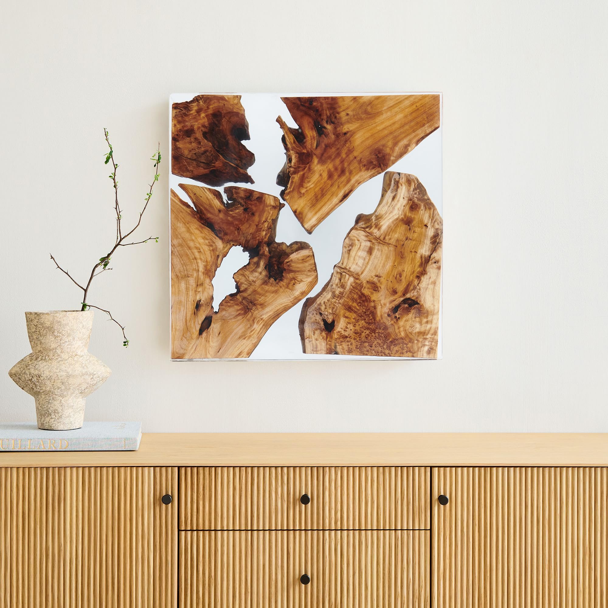 Amazon.com: Warmaxx Rustic Cedar Wood Resin Wall Art Square