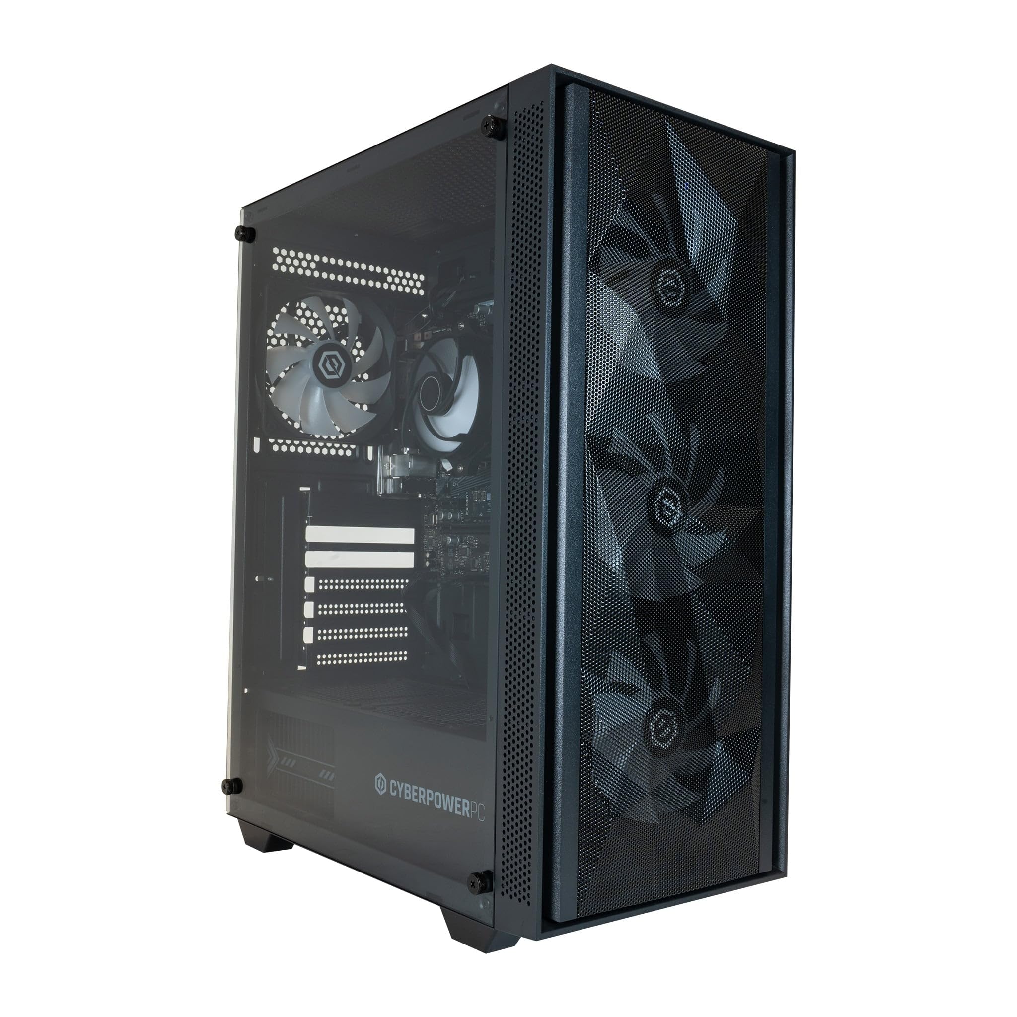 CyberPowerPC Regiment Gaming PC - AMD Ryzen 5 4600G with Radeon Graphics, 8GB RAM, 500GB NVMe SSD, 450W 80+ PSU, Wi-Fi, Windows 11, Sylph RGB