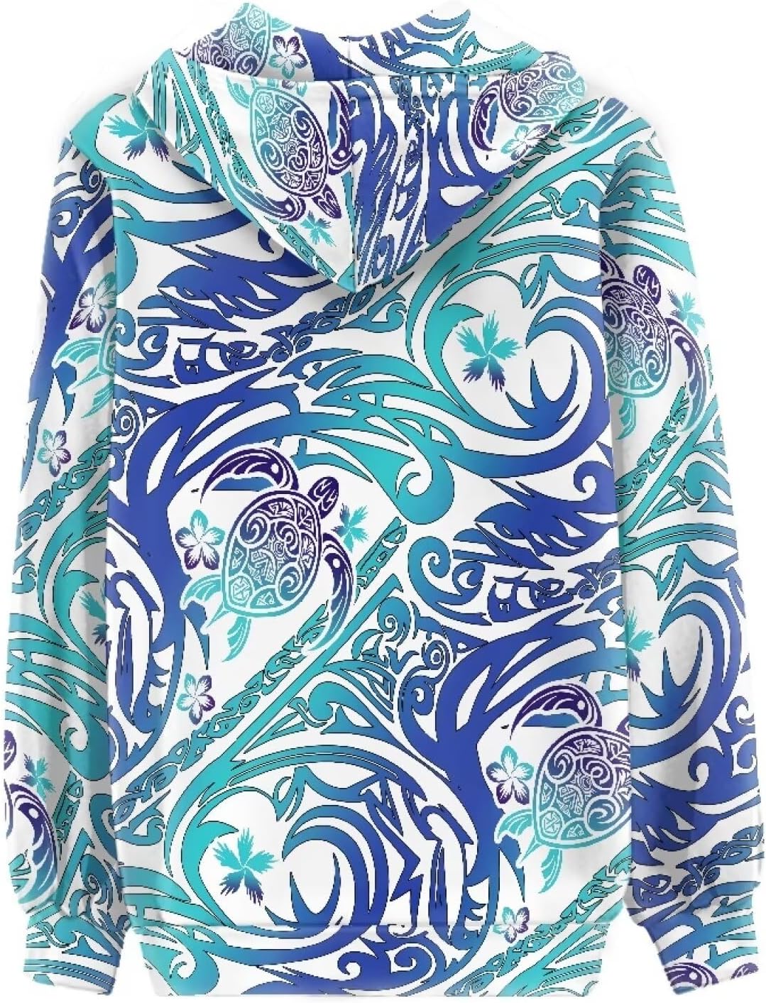 Irisjudy Women Sweatshirt Tops XS-5XL Island Tribal Sport Hoodies, Music Notes, Sunflowers Zip up Jackets Fall Pullovers
