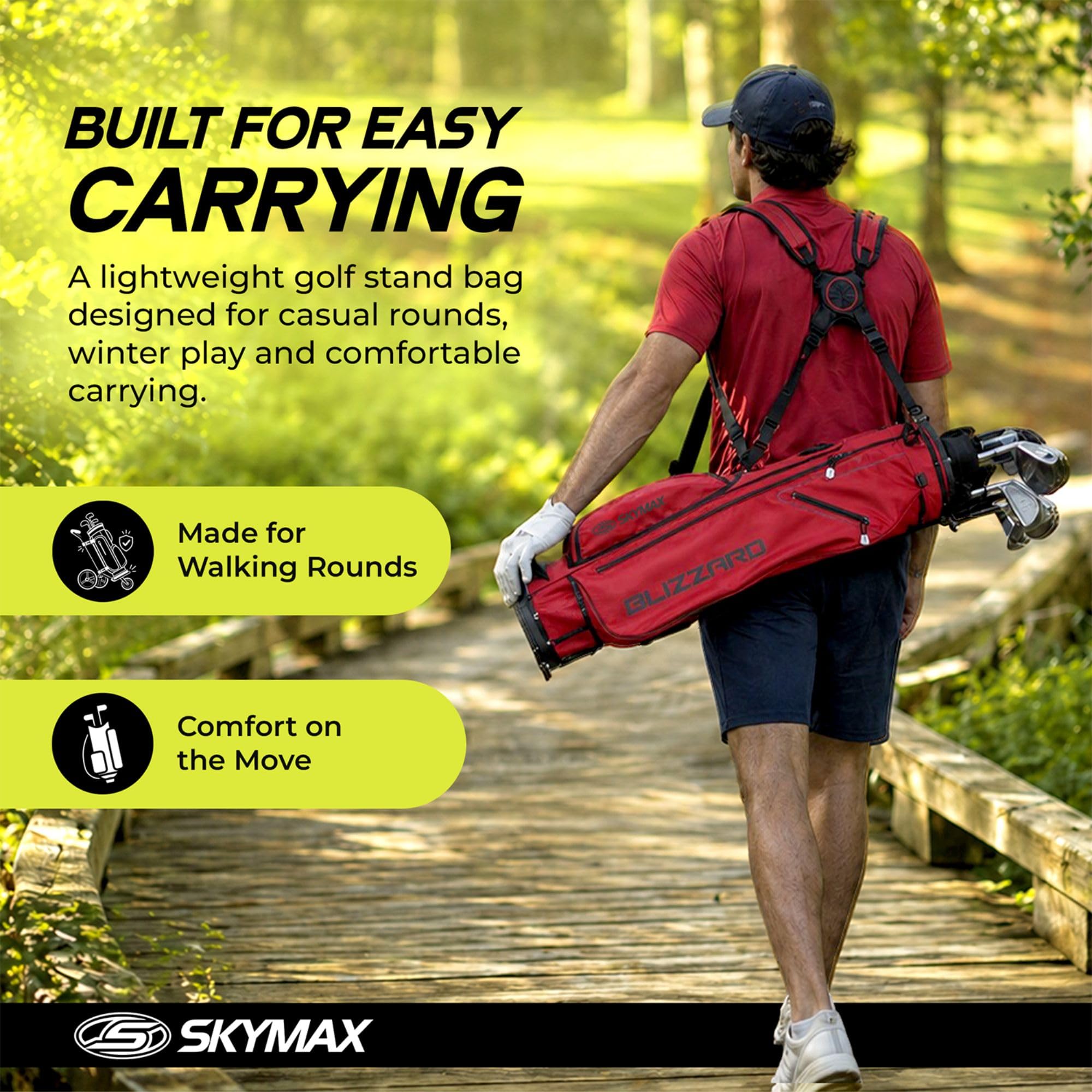 SkyMax Blizzard - Borsa con Supporto Unisex Adulto