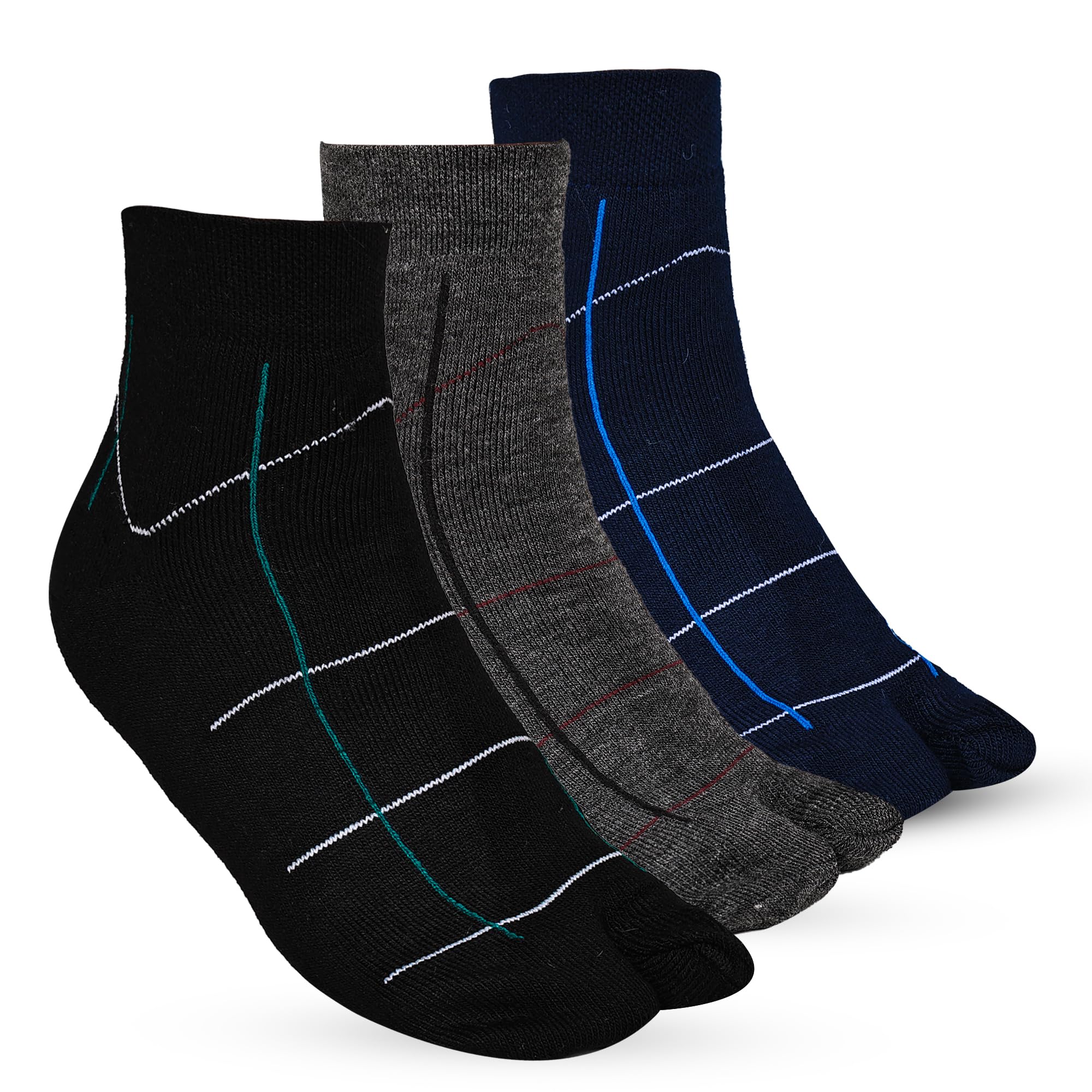 Winter Thermal Ankle Length Thumb Socks for Women, Made with Thermal Control Technology & Extra Cushioning For a Warmth & Cozy Feel (Pack Of 3)-image-43