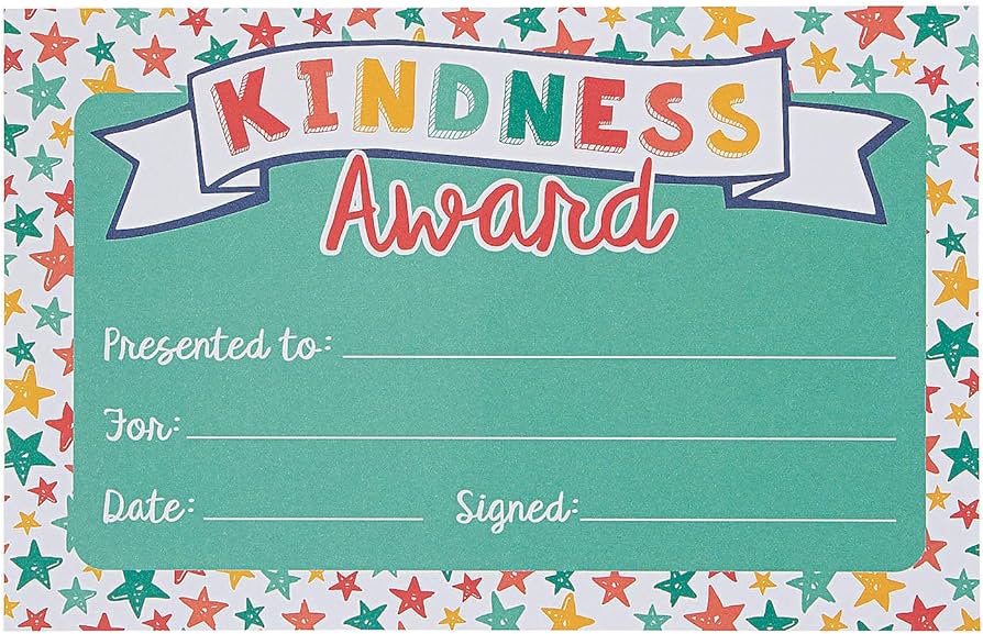 fun-express-kindness-award-certificate-25-pieces-educational-and-learning-activities-for-kids-amazon-sg-office-products for Free Printable Kindness Award Template Fun Express Kindness Award Certificate - 25 Pieces - Educational and Learning Activities for Kids : Amazon.sg: Office Products for Free Printable Kindness Award Template