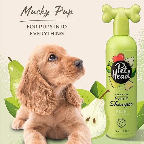 Miniatura 3 de PET Head Champú para cachorros de 16.1 fl oz, Mucky Puppy, aroma a pera, el mejor champú para perros con fórmula suave, aseo profesional,