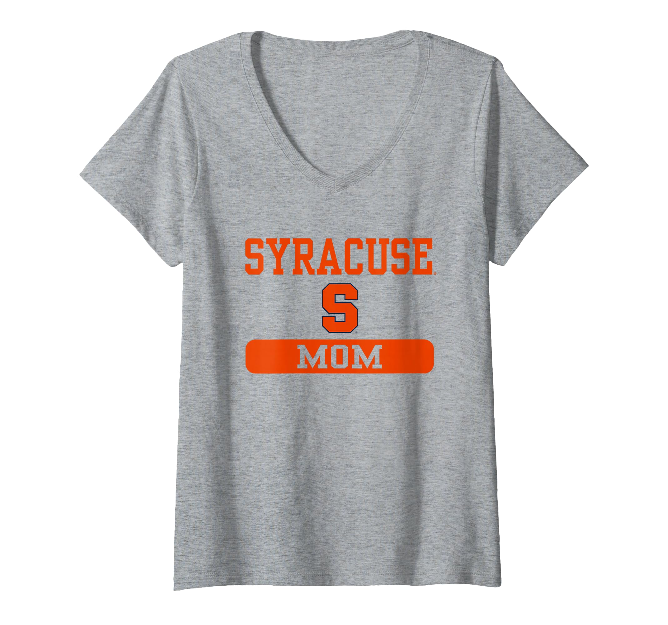 Womens Syracuse Orange Mom Logo Officially Licensed V-Neck T-Shirt