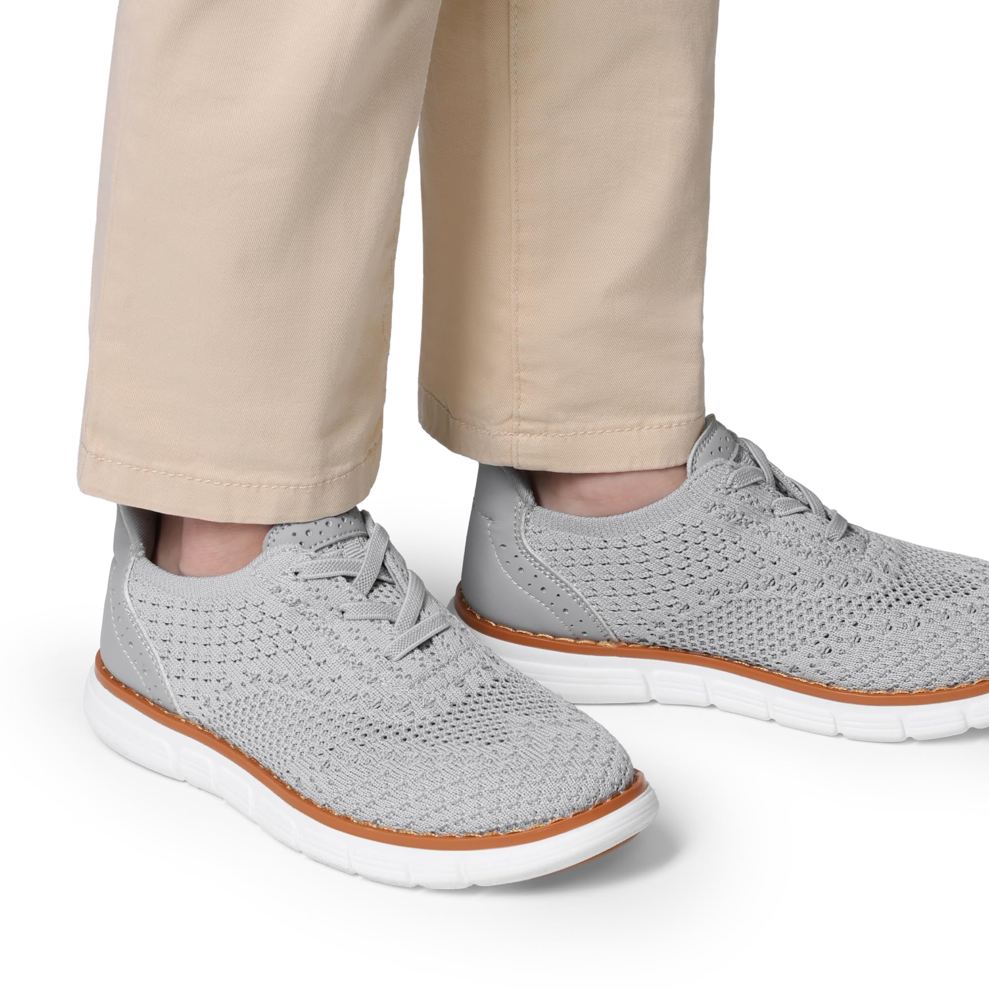 Bruno Marc Scarpe da ginnastica da ragazzo in rete Oxfords casual stringate scarpe leggere