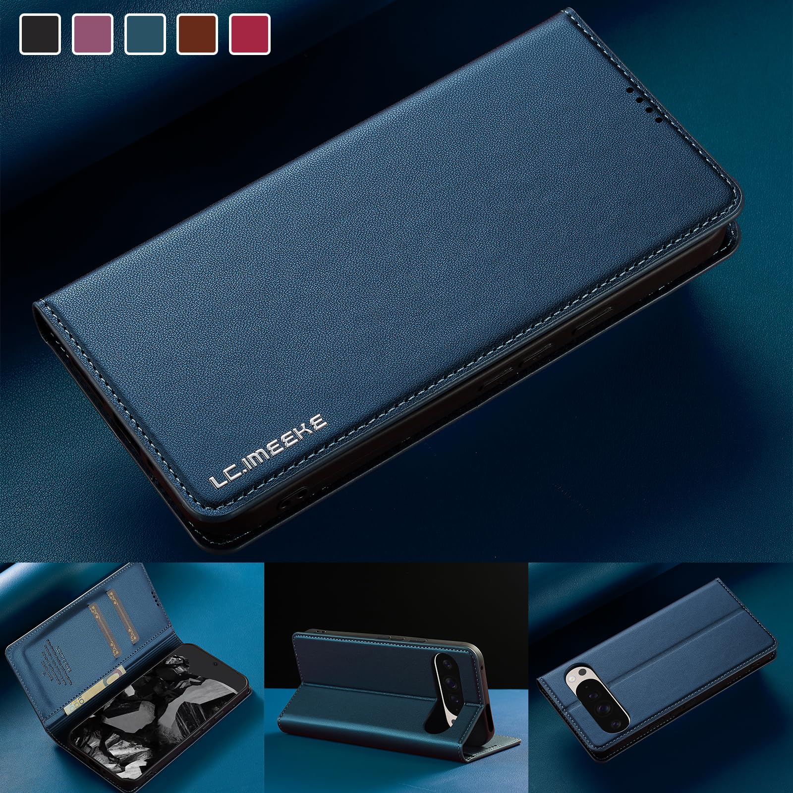 Kowauri For Google Pixel 10 Pro XL Case, PU Leather Wallet - View #2