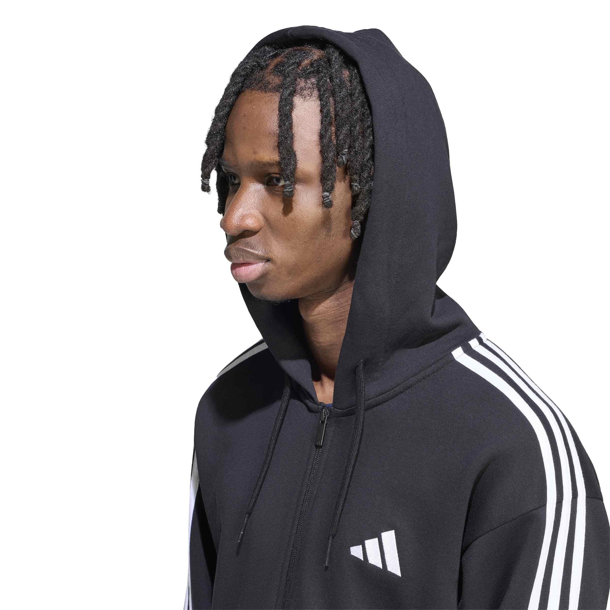 adidas Men's Essentials 3-Streifen French Terry Kapuzenjacke