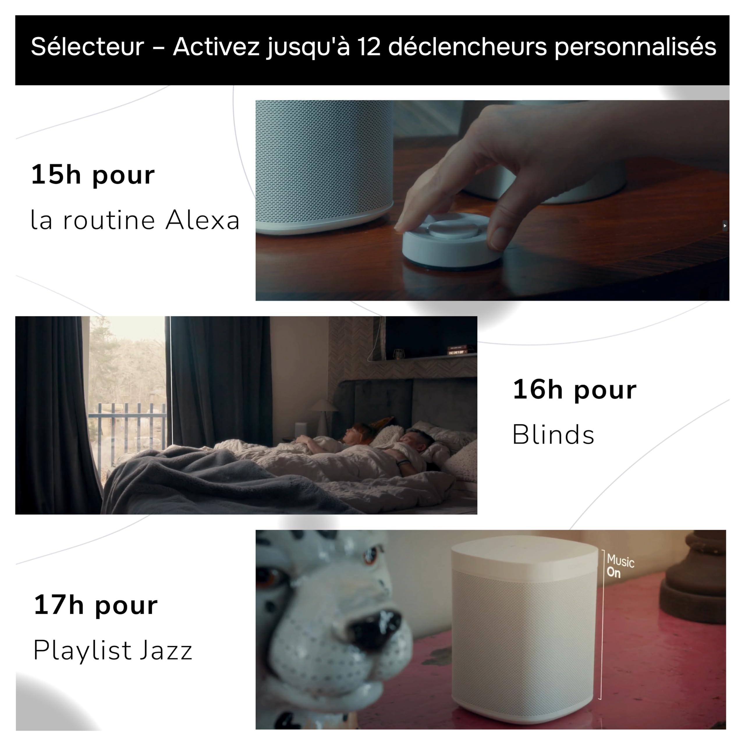 Flic Twist Starter Pack : Contrôleur sans fil – Commandez lumières, musique, volets et routines par pression, rotation, double pression. Inclut Flic Twist & Hub Mini, configurable.