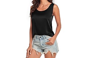Black Shell Top Women's V-neck Sleeveless Blouse
