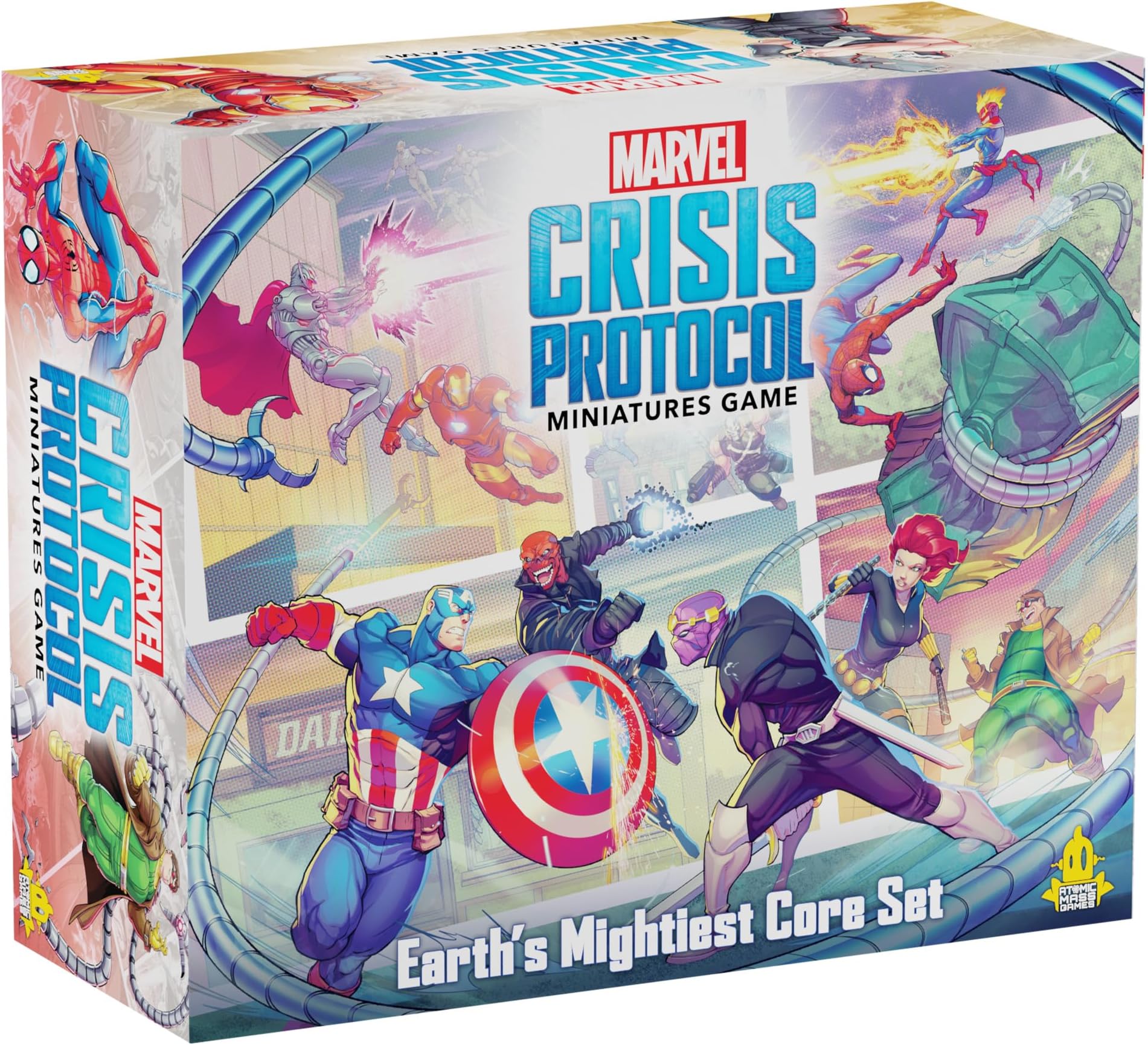 Atomic Mass Games | Marvel Crisis Protocol - Earth's Mightiest Core Set | Miniatures Game | Ages 14+ | 2 Players | 90 Minutes Playing Time