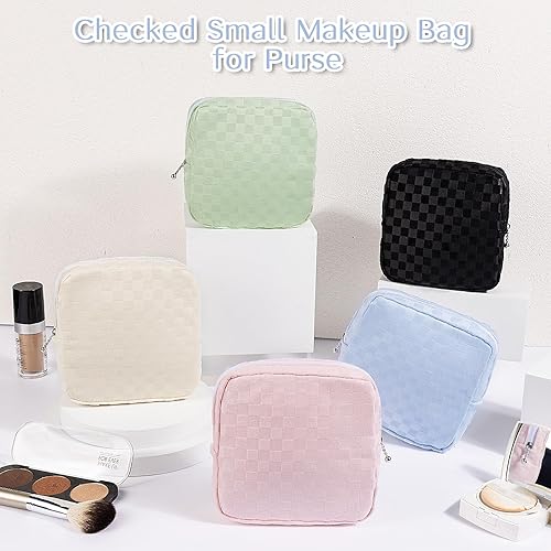 Miniatura 7 de Likesing Bolsa de cosméticos, mini bolsa de maquillaje, bolsa de viaje, monedero, lindo neceser, organizador de maquillaje, bolsas para lápiz