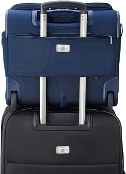 DELSEY PARIS Helium DLX, 16 Inch Carry-On Softside Luggage, Navy Blue