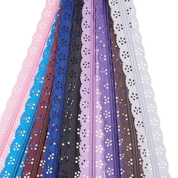 Amazon.com: BENECREAT 46PCS Nylon Coil Zipper Lace - 16 Inch
