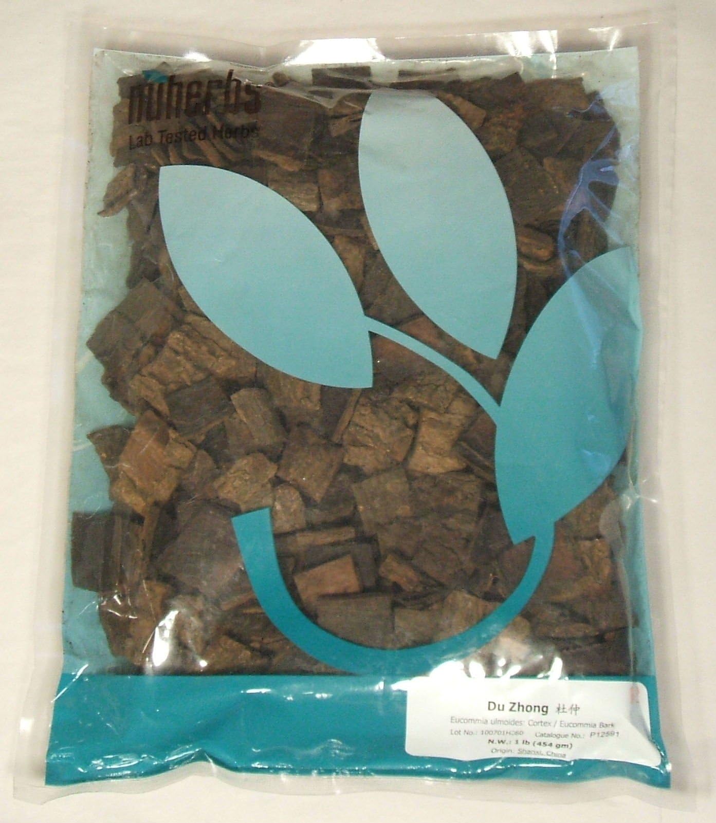 Eucommia Bark, Cut Pieces/Du Zhong/Eucommia Ulmoides, 1lb Bulk Herb