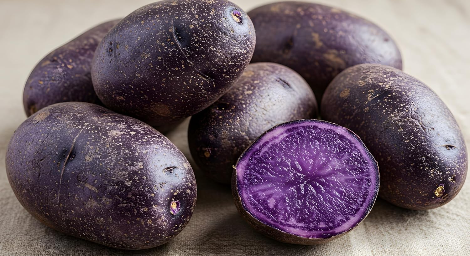 Purple Majesty Seed Potatos for Planting - Garden or Raised Bed Stock for Growing (5 Pounds)