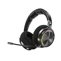 CORSAIR VIRTUOSO MAX WIRELESS Cuffie da Gioco con Bluetooth – Dolby Atmos, SoundID, Cancellazione Attiva del Rumore, Microfono di Qualità Broadcast, Driver in Grafene, per PC, Mac, PS5, PS4 – Carbonio