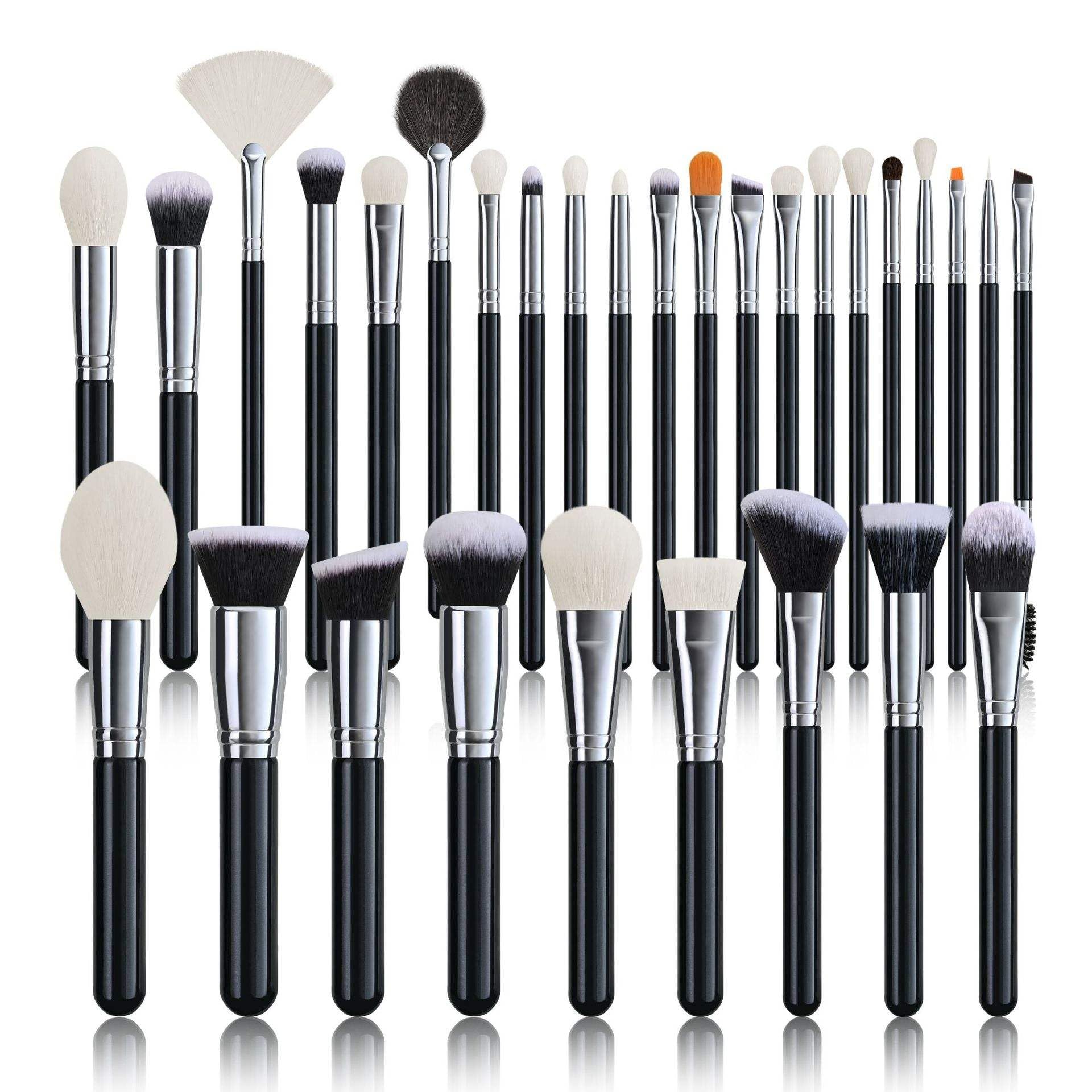 30 Pcs Professional Makeup Brush Set – Premium Natural & Synthetic Bristles Makeup Brushes Kit for Foundation, Face Powder, Blush, Highlighter, Contour, Concealer, Eyeshadow, Eyebrow, Eyeliner & Kabuki Makeup Application Tools-image-46
