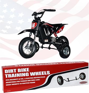 Hardline Products USA Training Wheels for Hiboy DK1 Evercross EV12m Isinwheel A12 & A14 ENYOPRO Elemara Aosom Tcaraiwen Ecoleap Hovermax H12M Jetson Fort Electric Dirtbikes