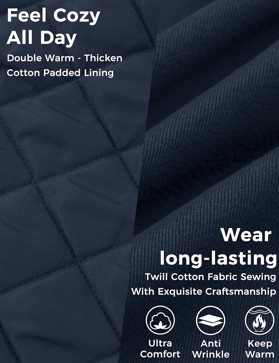 Wantdo Women's Winter Thicken Puffer Coat Warm Fleece Lined Parka Jacket with Hood - Image 4