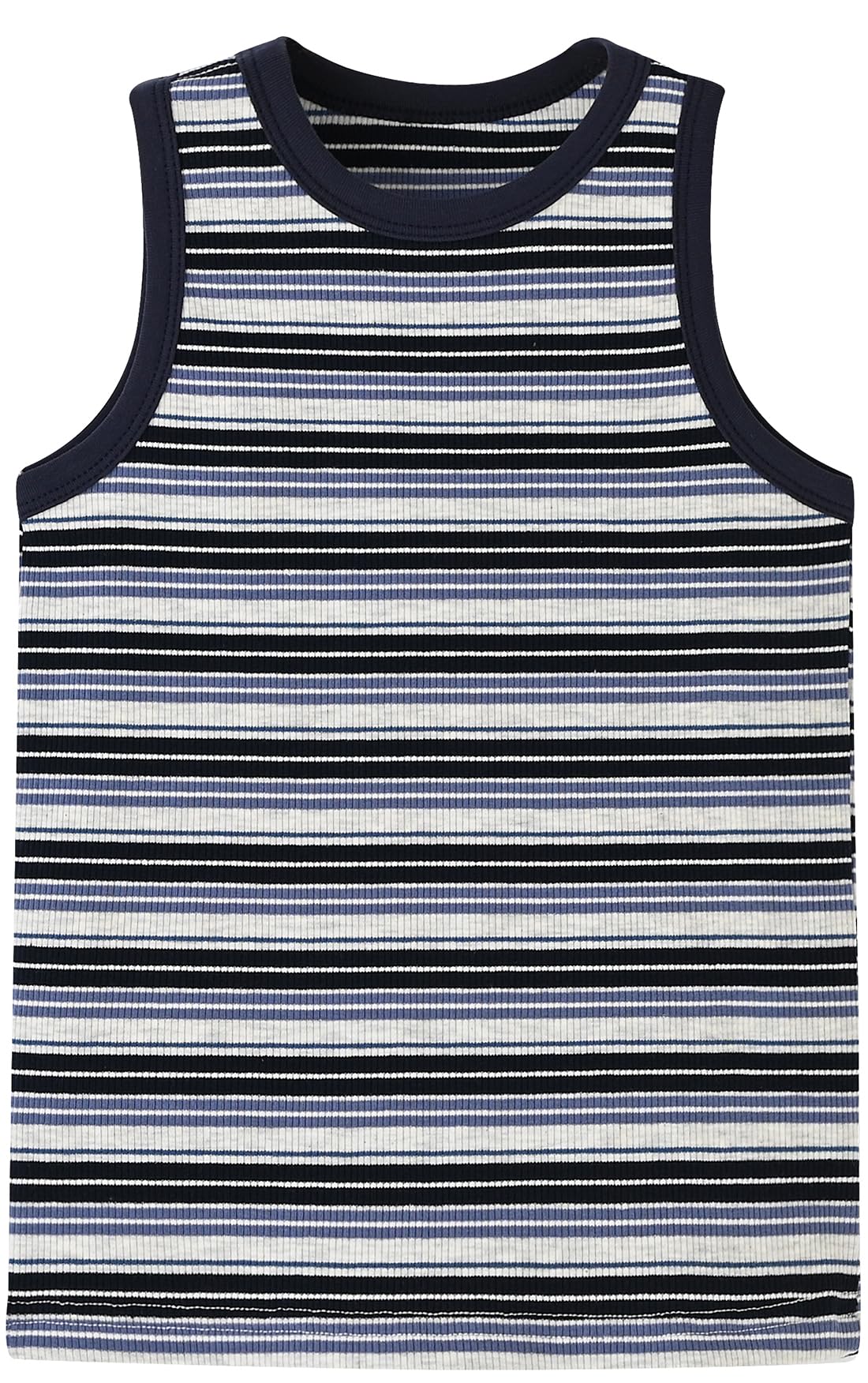 BINIDUCKLING Toddler Tank Top Girls Summer Cute Striped Sleeveless Top 24 Months-8 Years