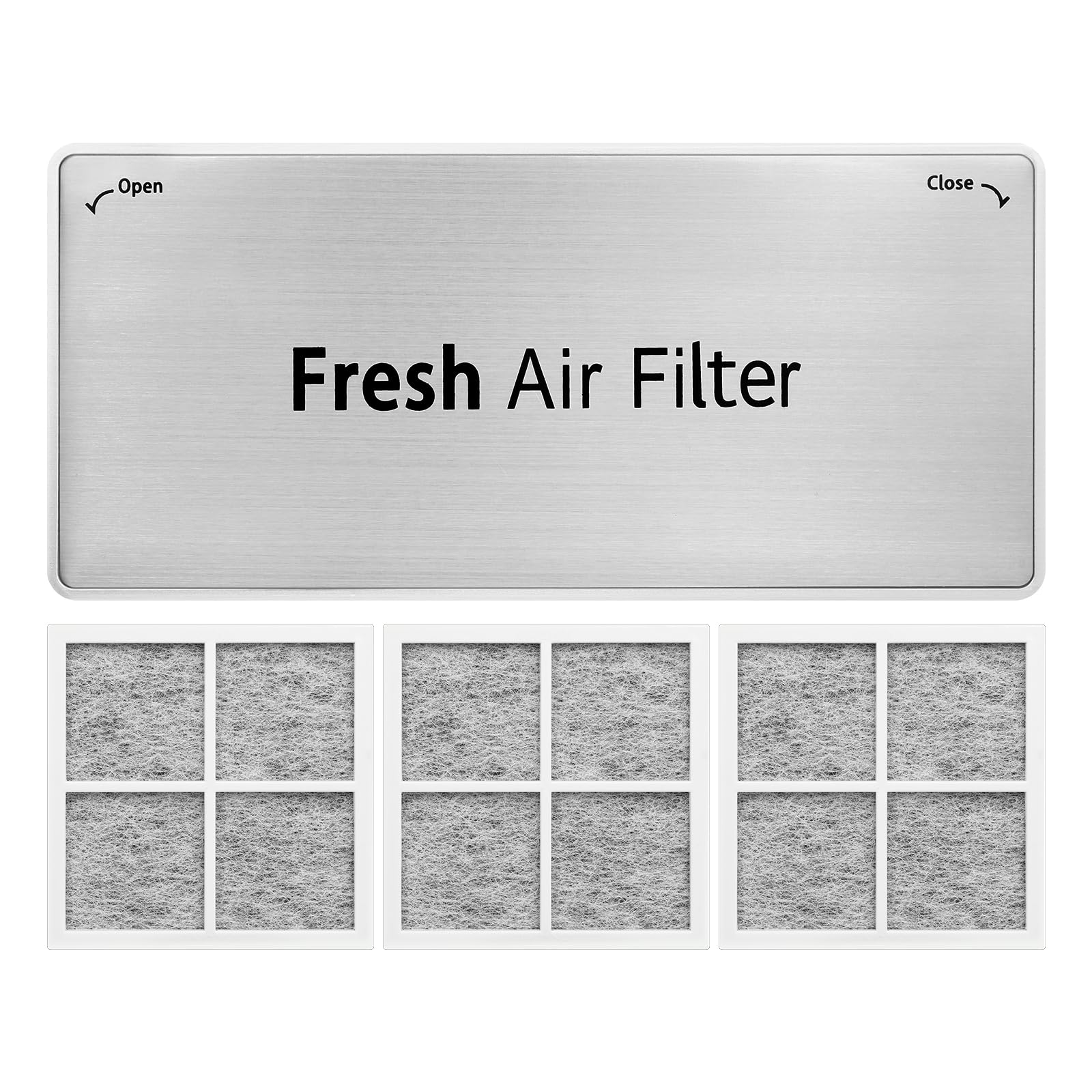 Photo 1 of 1Pcs ADQ75493301 Refrigerator Air Filter Cover and 3Pcs air filters, Fresh Air Filter Cover for LG, Fit for LRMDS3006S, LRMDC2306D, LRMDS3006D, LRMVS3006S, LRMVC2306S, LRFVC2406S, LRFDS3016S