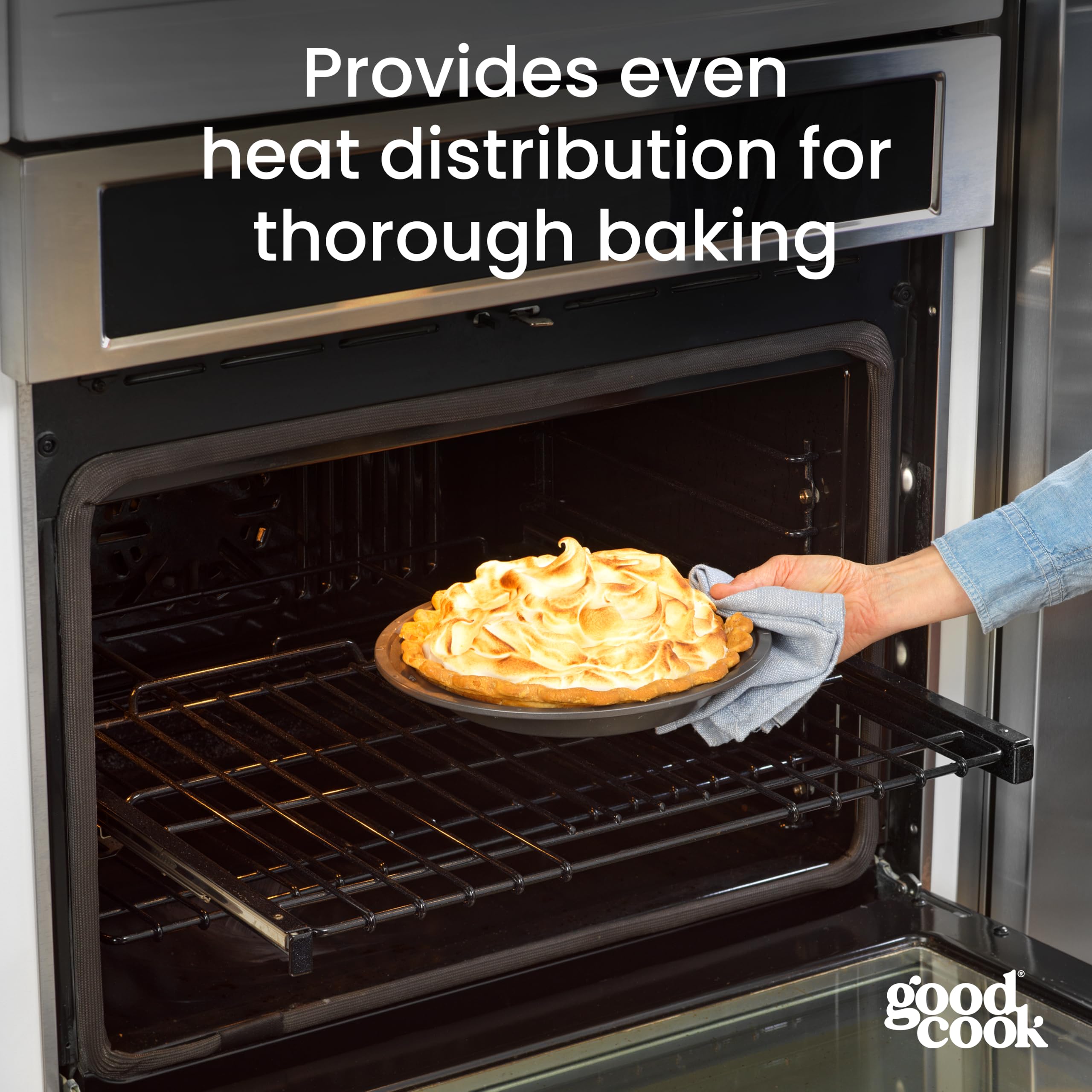 GoodCook 9" Nonstick Pie Pan - Scratch Resistant -6