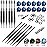 WIN.MAX Darts Plastic Tip - Soft Tip Darts Set - 12 Pcs 18 Gram with 100 Extra Dart Tips 12 Flights Flight Protectors and Wrench for Electronic Dart Board