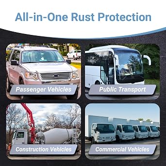 Automotive - Rust Encapsulator, Paint over Rust - Metallic Gray, 1/4Pt