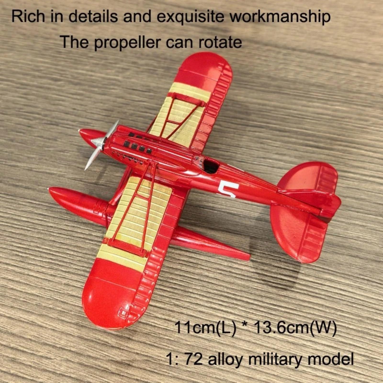 Amazon | 合金製 マッキ M.39 レーシング水上飛行機 模型 1:72