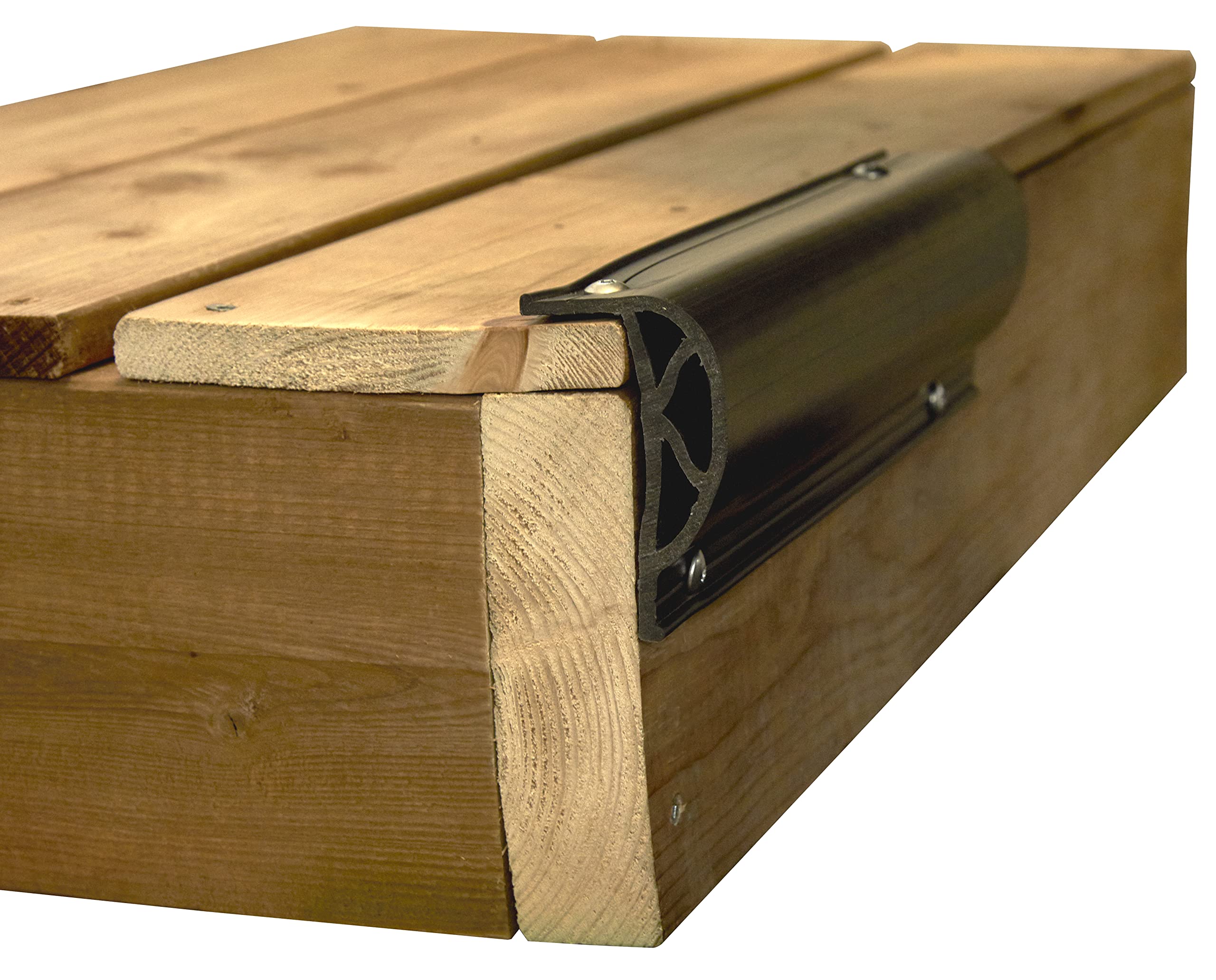 DOCK EDGEInc. ProDock Commercial Grade Dock Bumper Profile Heavy Slant P, 3-8-Feet Sections (24-Feet, Black)